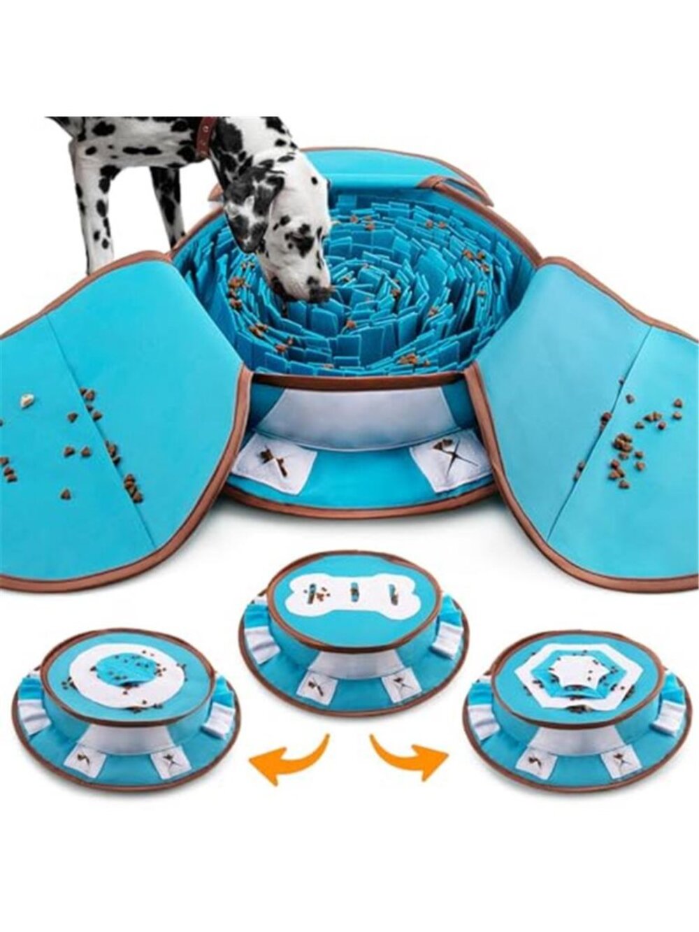 New Pet Snuffle Mat for Dogs, Interactive Feed Game for Boredom, Encourages
